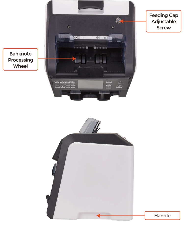 Al-950 2 Pockets Multi Currency Mix Banknote Money Counter and Sorter Bill Counter Professional Bill Sorter Machine